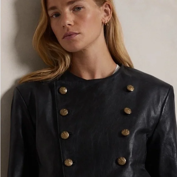 Polo by Ralph Lauren Black Leather Jacket - Picture 5 of 6
